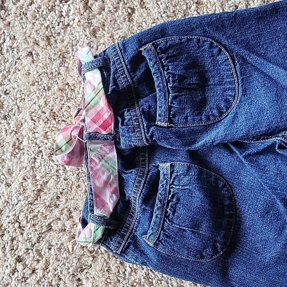 Gymboree Blue Jeans with Pink Accents - Picture 3 of 4